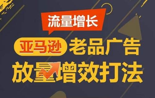 流量增长 亚马逊老品广告放量增效打法，短期内广告销量翻倍-一人公司创业项目 - 淘金吧