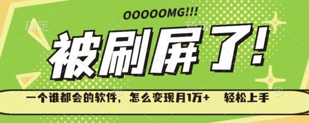 一个谁都会的软件，怎么变现月1万+轻松上手-一人公司创业项目 - 淘金吧