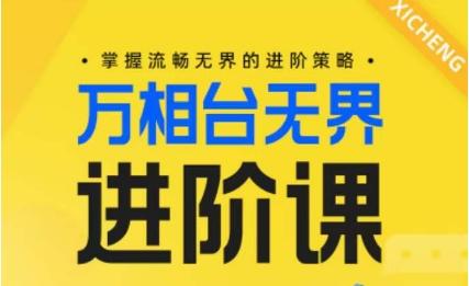 电商万相台无界进阶课，掌握流畅无界的进阶策略-一人公司创业项目 - 淘金吧