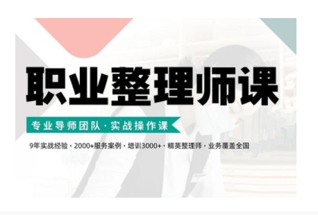 职业整理师培训(新版)，实战操作课-淘金吧副业资源站