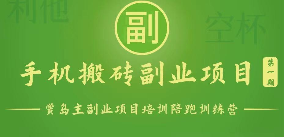 图片[1]-手机搬砖小副业项目训练营1.0，能用手机做的简单小副业-云创网