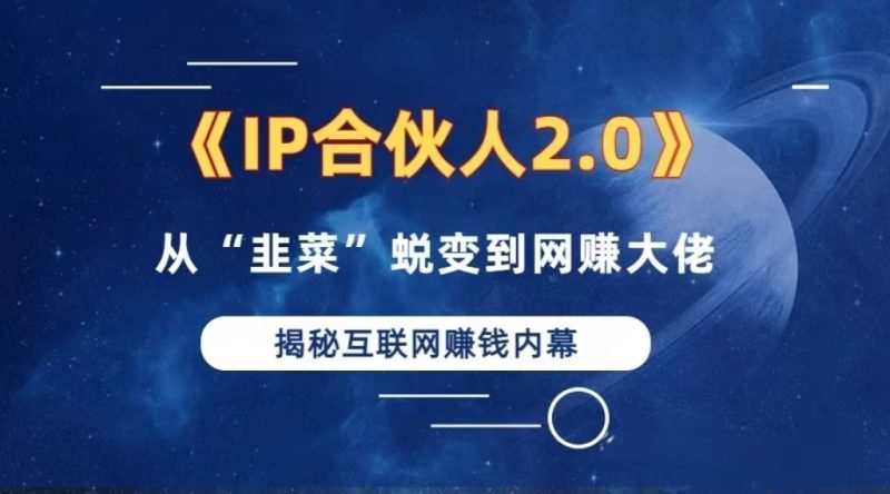 2024如何通过”知识付费“卖项目年入”百万“卖项目合伙人IP孵化训练营-一人公司创业项目 - 淘金吧