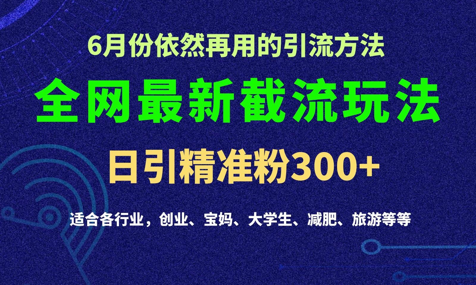 图片[1]-2024全网最新截留玩法，每日引流突破300+-云创网