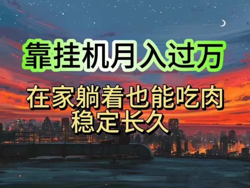挂机项目日入1000+，躺着也能吃肉，适合宝爸宝妈学生党工作室，电脑手…-一人公司创业项目 - 淘金吧