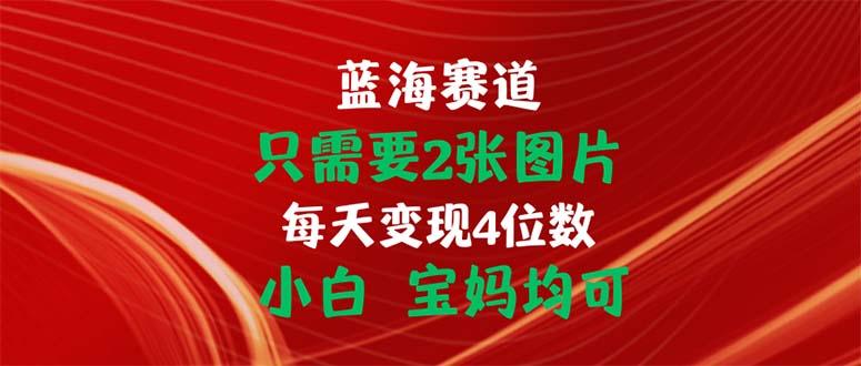 只需要2张图片 每天变现4位数 小白 宝妈均可-一人公司创业项目 - 淘金吧