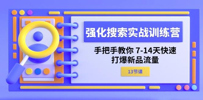强化 搜索实战训练营，手把手教你 7-14天快速-打爆新品流量(13节课-一人公司创业项目 - 淘金吧