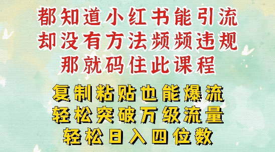 小红书靠复制粘贴一周突破万级流量池干货，以减肥为例，每天稳定引流变现四位数【揭秘】-一人公司创业项目 - 淘金吧