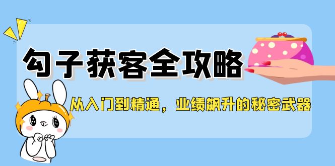 从入门到精通，勾子获客全攻略，业绩飙升的秘密武器-一人公司创业项目 - 淘金吧