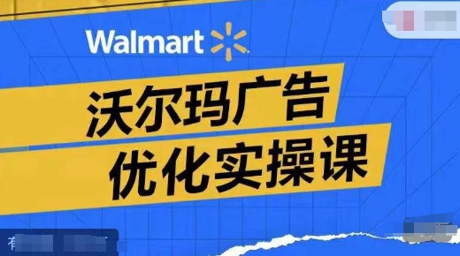 沃尔玛广告优化实操课，广告报告实操讲解，广告如何提高转化和ROAS等-一人公司创业项目 - 淘金吧