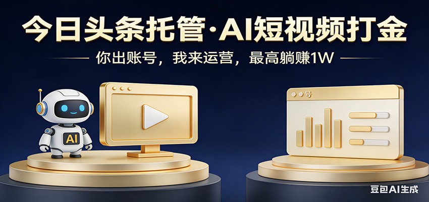图片[1]-头条号AI托管，我提供作品，你提供账号，每天5分钟发布，小白躺赚3000+-云创网