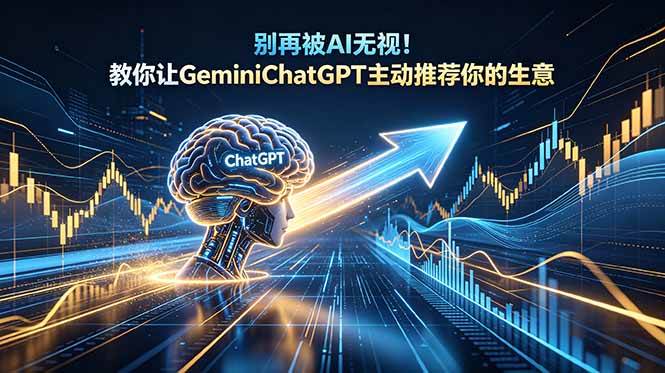 (18659期)别再被AI无视!教你让GeminiChatGPT主动推荐你的生意【原创双语字幕】-一人公司创业项目 - 淘金吧