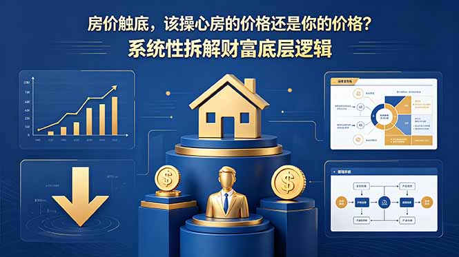 付费文章：房价触底，该操心房的价格还是你的价格？系统性拆解财富底层逻辑-一人公司创业项目 - 淘金吧